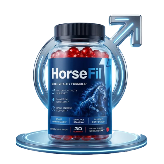 HorseFil men's vitality gummy formula bottle